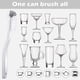 thumbnail image 3 of 5 Piece Cleaning Dish Scrub Brush Kitchen Sink Bathroom Brushes, Household Pot Pan Dishwasher Edge Corners Grout Deep Cleaning Brush With Stiff Bristl, 3 of 5