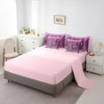 thumbnail image 5 of Manfei Kawaii Butterflies 7-Piece Twin Bedding Sets,Pink Sequin Print Bedding Comforter Set,Sliver Diamond Sheet Sets For Girls Boys,Ultra Soft Home Decor Reversible, 5 of 8