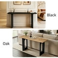 thumbnail image 6 of OMCHOM 59.2 Inch Long Entryway Table,Farmhouse Wood Sofa Tables Behind Couch,Narrow Console Table for Living Room,Hallway,Black, 6 of 10