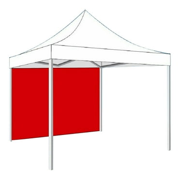 Clearance Sale Instant Canopy Sidewall,Tent Sidewall For 9.84X9.84Ft Po-P Up Canopy（Side Wall Only） Red 300X300Cm /118.11X118.11In