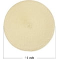 thumbnail image 2 of Round Braided Placemats 15 Inch Round Table Mats for Dining Tables Natural Woven Heat Resistant Place mats Set of 4 (Beige,4), 2 of 12