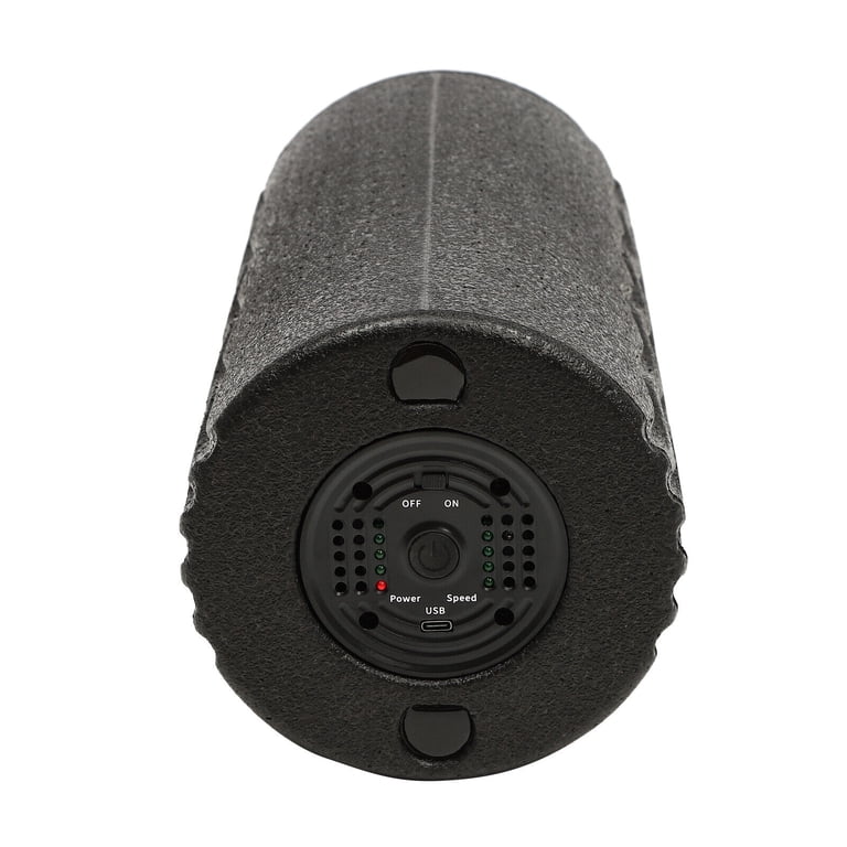 Black Vibrating Foam Roller 4 Gear Vibrating Massage Roller- Relieve Pain  and Soreness - Walmart.com