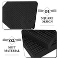 thumbnail image 3 of IBASETOY Anti Vibration Pads Sturdy Rubber Black for Ac and Equipment 4Pcs, 3 of 5