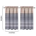 thumbnail image 4 of Gray Abstract Oil Painting Kitchen Curtains - Vintage Tier Cafe Curtains for Bathroom Living RV Rod Pocket Window Drapes 36 Inch 2 Panels Set 28"x36" Window Treatment Tiers, 4 of 4