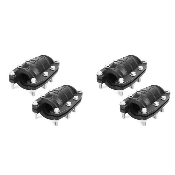 1inch Pipe Repair Clamp,Emergency Pipe Repair Kit for Plastic & Metal Pipes (24mm-26mm) 4pack,4 x Pipe Repair Clamp,Black