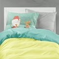 thumbnail image 2 of Airedale Terrier Snowman Christmas Fabric Standard Pillowcase, 2 of 2