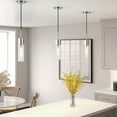 thumbnail image 3 of Henn & Hart PD0584 Lance Polished Nickel & Seeded Glass Pendant, 3 of 10