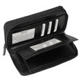 thumbnail image 2 of Distressed Leather Double Zip Organizer Wallet, 2 of 4