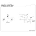 thumbnail image 5 of Kingston Brass KS3255AX Vintage Double-Handle Wall-Mount Bridge Kitchen Faucet, Oil Rubbed Bronze, 5 of 7