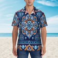 thumbnail image 2 of Disketp Hawaiian Shirts For Men,Ethnic Mandala Print Mens Casual Short Sleeve Button Down Shirts Beach Shirt, 2 of 7