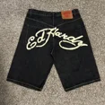 thumbnail image 3 of Pantalones cortos Y2K para hombre y mujer, Shorts holgados con estampado de letras, Estilo Vintage, Hip Hop, Harajuku, Verano, 3 of 4