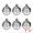 White, variant on Unique Bargains 6Pcs Woven Texture Balls Mini Decorative Spheres Orbs White 1.6"