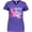 Purple, variant on Inktastic Breast Cancer Awareness Faith Over Fear Women's V-Neck T-Shirt