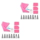 thumbnail image 1 of Injueey Color aleatorio 14 unids/set boquillas para manga pastelera decoración de pasteles de cumpleaños puntas de tubería raspadores de Rosado 2Conjunto, 1 of 6