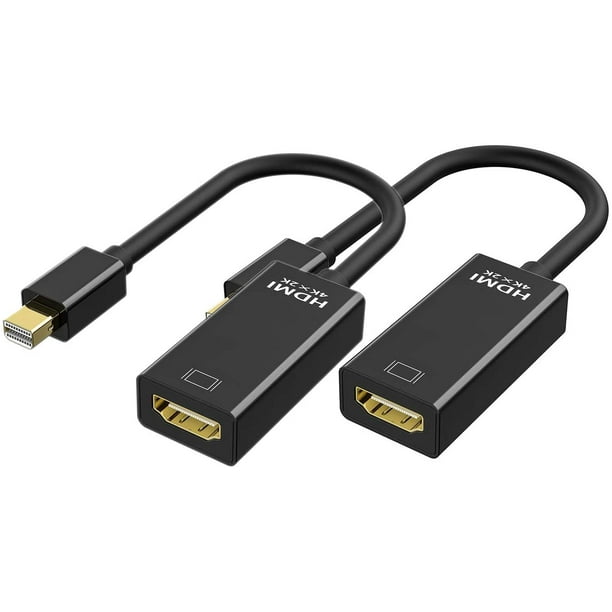 Mini Displayport To Hdmi Adaptor 2 Pack Mini Dp Thunderbolt Compatible To Hdmi 4kx2k Converter Gold Plated Cord For Macbook Pro Macbook Air Mac Mini Microsoft Surface Pro 3 4 Walmart Com Walmart Com