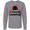 thumbnail image 3 of Inktastic Little Ladybug with Flowers Long Sleeve T-Shirt, 3 of 5