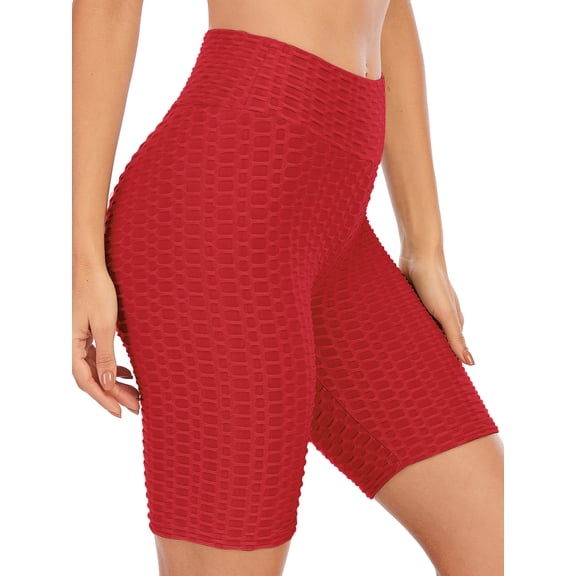 FANNYC Womens Biker Shorts High Waist Yoga Shorts Gym Workout Sports Shorts Fitness Casual Activewear Loungewear Athletic Running Volleyball Gym,S-2XL,5 Colors