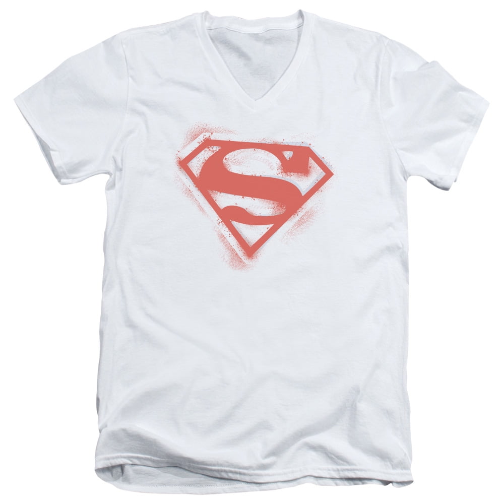 Superman GREEK FLAG SHIELD Licensed Adult Heather T-Shirt All Sizes