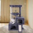 thumbnail image 7 of WK Cat Tree Tower for Indoor Cats,Activity Centre Cat Tower with Two Cat Condos Hammock Scratching Posts,Grey, 7 of 7