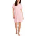 thumbnail image 2 of CHARTER CLUB Intimates Pink Pointelle Floral Nightgown XS, 2 of 3