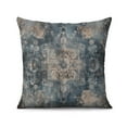 thumbnail image 3 of Ethnic Design Boho Decorative Linen Blue Carpet Pattern Throw Pillow Covers 18 X 18 Inch, Set Of 4, Linen Study Sofa Cushion Cover Indoor Living Room Home Decor, 3 of 7