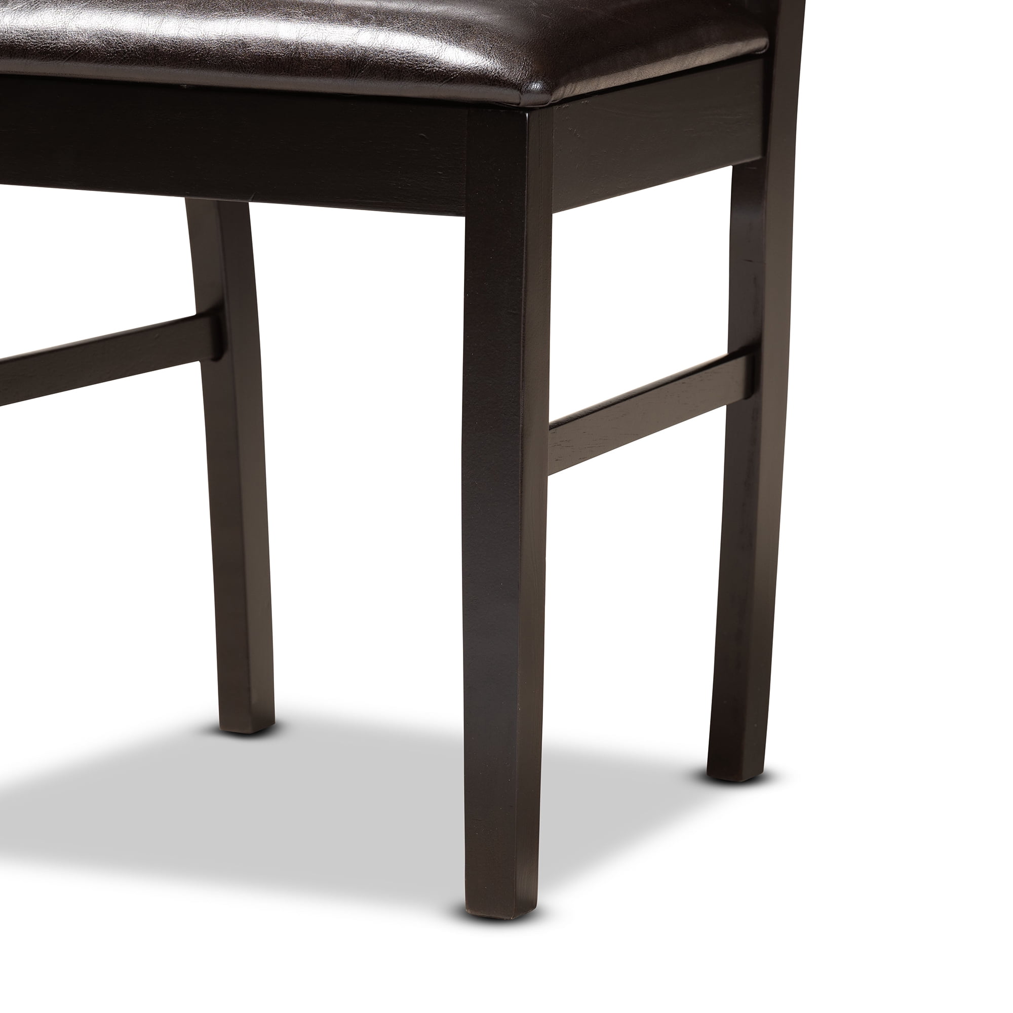 Baxton Studio Irma Modern Dining Set, Espresso Brown