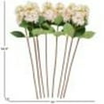 thumbnail image 3 of 35" Plastic Floral Tall Hydrangea Artificial Flower Stem, by DecMode (8 Count), 3 of 9