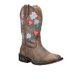 thumbnail image 2 of Roper Girls Dazzle Floral Lights Square Toe Cowboy   Mid Calf Boots, 2 of 5