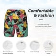thumbnail image 6 of Picia Angry Shark Pattern pattern Mens Swim Trunks with Compression Liner Stretch Beach Shorts Quick Dry with Zipper Pockets No-Chafing Board Shorts-3X-Large, 6 of 9