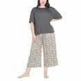 thumbnail image 4 of Honeydew Women's Super Soft Jersey 3-Piece Pajama Set Size: XS, Color: Leopard, 4 of 5