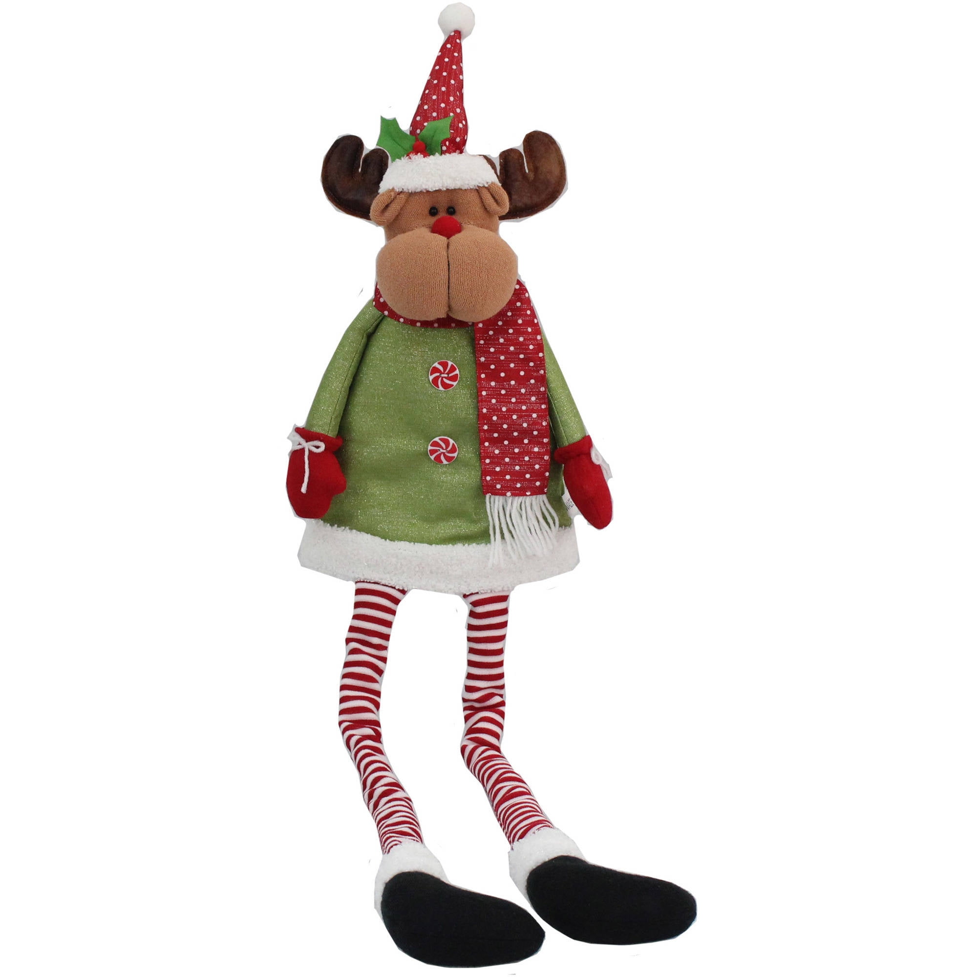 Holiday Time Christmas Ornaments 42" Reindeer Tree Topper Déor