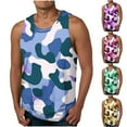 thumbnail image 1 of Aboser Débardeurs Camouflage pour Hommes Performance T-Shirts Sans Manches Mode Course Entraînement Chandail Ample Col Rond Débardeurs Athlétiques Séchage Rapide T-Shirts, 1 of 5