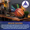thumbnail image 6 of Hold My Ball Basketball Holders – Black Large Hand Wall Mount Displays for Ball Storage & Memorabilia - Ball Storage rack for Basketball, Soccer or Volleyballs, 6 of 7