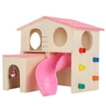 thumbnail image 4 of Hamster House Hut, Multifunctional Durable Fun Hamster Fun House Toy  For Play For Exercise Pink, 4 of 8