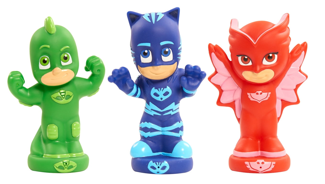 Buy PJ Masks Bath Toy Set, Includes Catboy, Gekko, and Owlette Water