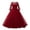SQR54-Wine, variant on Flower Girl Dress Birthday Wedding Long Sleeve Kids Performance Dress Formal Lace Clothes Bowknot Party Gown Dresses Dark Green Girls Dresses