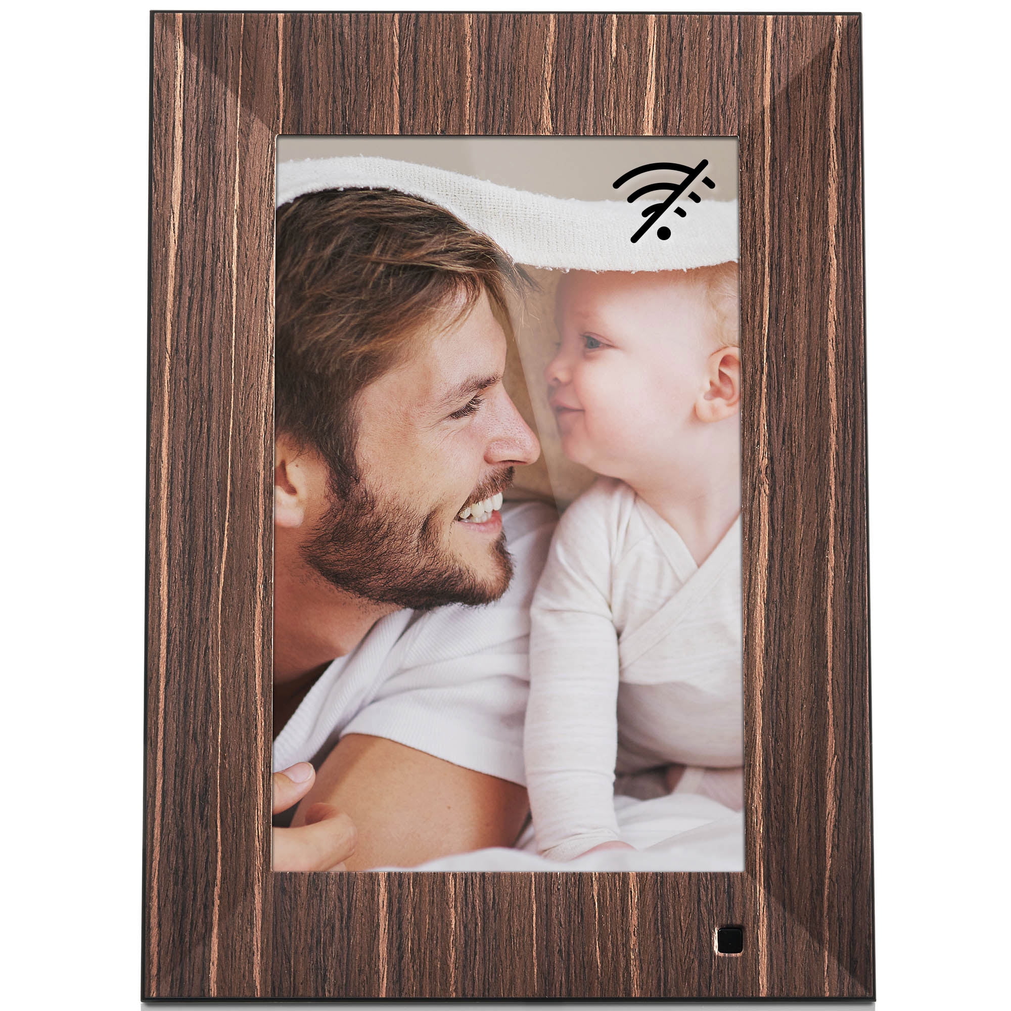 NIX Lux 10 Inch Digital Photo Frame X10J Wood HD Digital Picture