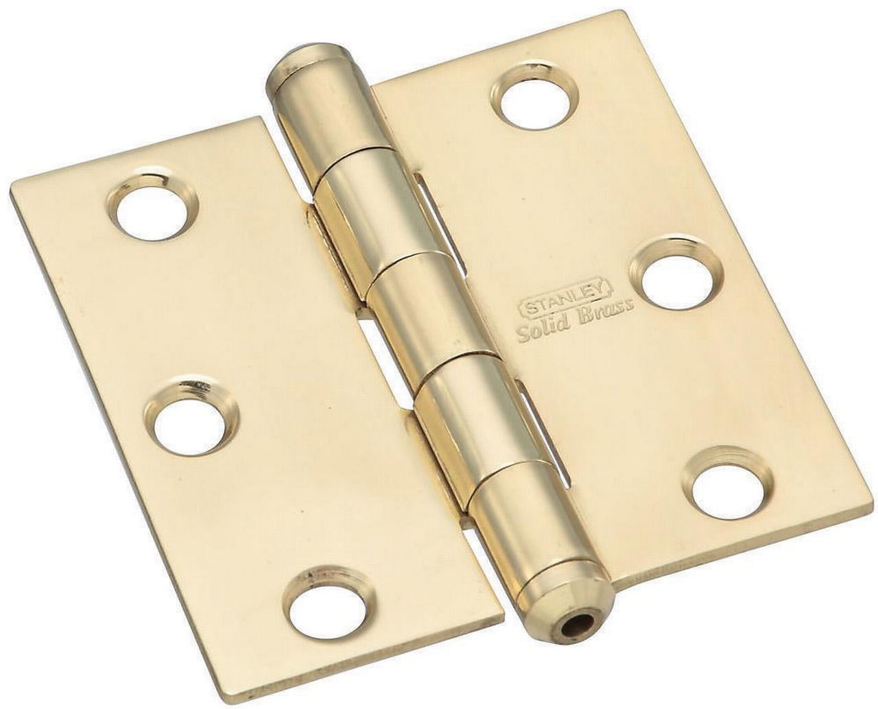 Stanley 800089 Full Mortise Door Hinge, 8 Hole, 2-1/2 in L x 2-1/2 in W Door Leaf - Walmart.com