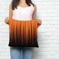 thumbnail image 2 of Burnt Orange Black Ombre Pillow Covers 20x20 Inch Decorative Throw Pillow Cover, Modern Abstract Striped Gradient Sofa Pillowcases Accent Cushion Case Home Decor Bedroom Living Room, 2 of 6
