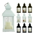 thumbnail image 2 of Visland 5.6" Vintage Candle Lantern with LED Pillar Candle- IP44 Waterproof Candle Lantern Battery Operated Hanging Lantern Porch Light - Tabletop Lantern Decorative Outdoor,1Pcs Random Style, 2 of 8