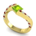thumbnail image 2 of 1.20 Carat Natural Diamond Peridot & Red Ruby Gemstone Beautiful Proposal Ring for Women Solid 14K Yellow Gold Size 9 by Diamond-Capitals, 2 of 8