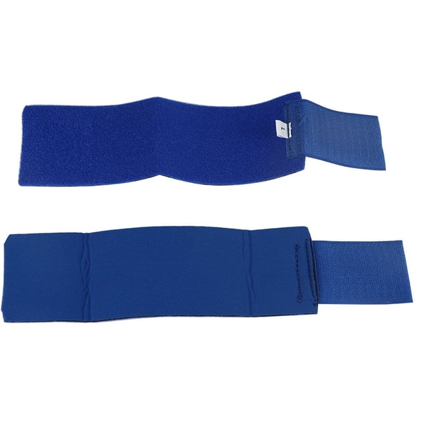 BRILLAR 2 unids/set azul poliéster algodón mascota muñequera protector de rodilla lesión quirúrgica pierna delantera cuidado de rehabilitación para perros azul pierna delantera L (2 unids/se