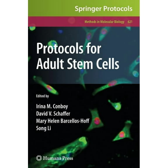 Methods in Molecular Biology Protocols for Adult Stem Cells, Book 621, (Hardcover)