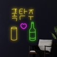 thumbnail image 2 of Handmadetneonsign Beer Soju Neon Sign, Soju Beer Neon Light, Soju Beer Led Light, Korean Soju, 2 of 5