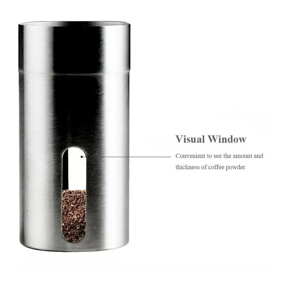 CIRCLE- Portable Manual Coffee Grinder Detachable With Ceramic Burr Bean Mill Stainless
