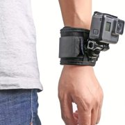 360 Degree Rotatable Action Camera Wrist Arm Ankle Strap Mount Compatible with GoPro Hero Series, DJI, AKASO, EKEN, Yi & Apeman Cameras