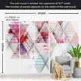 thumbnail image 4 of Tiptophomedecor Abstract Wallpaper Wall Mural - Triangular World, 4 of 7