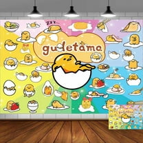 gudetama Backdrop Banner Party Supplies Poster Movie Theme Background for Photography Kids Birthday Decorations