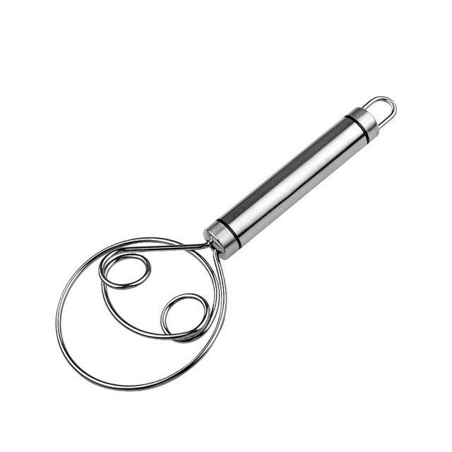 Batidor Manual para harina, batidor Manual para hornear pasteles, pan, batidor Manual de acero inoxidable para harina y masa, mezclador de huevos, herramienta