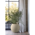 thumbnail image 5 of Veradek Strata Series Sphere Plastic-Stone Round Planter - Sand, 2 Pack, 5 of 9